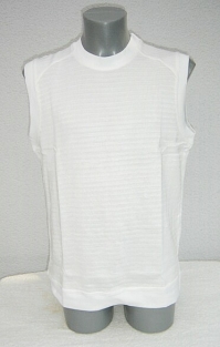 Cut resistant T-shirt / Spectra-Coolmax / Without sleeves / Wit